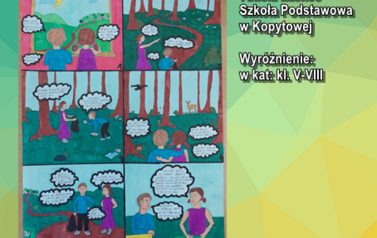 Praca plastyczna biorąca udział w konkursie ekologicznym. 