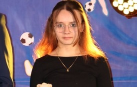 Na zdjęciu Aleksandra Babczyńska nominowana w kategorii najlepszy sportowiec 2021 roku powiatu krośnieńskiego. 
