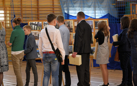 Wystawa z okazji Obchod&oacute;w Dnia Patrona Szkoły 
