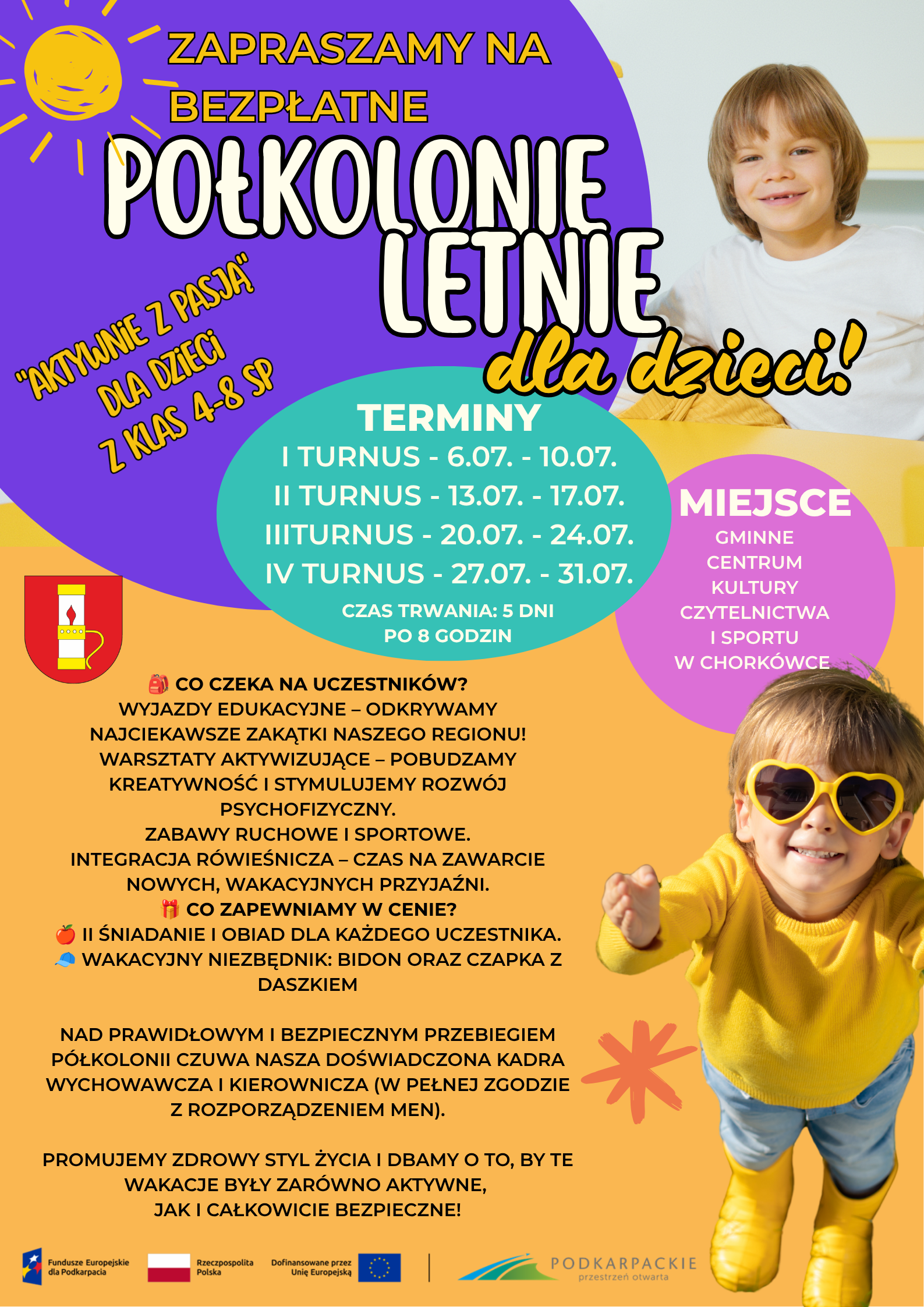 Opis kolonii. Tekst na&nbsp;podstawie regulaminu. 