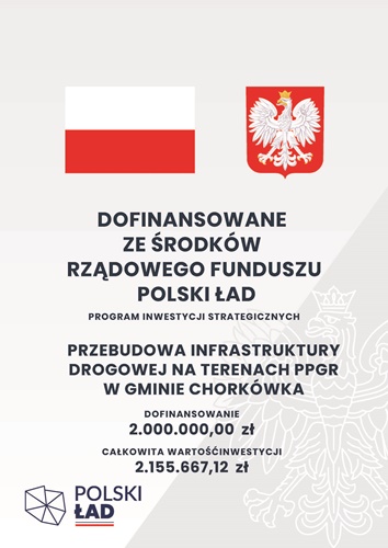 Tablica informacyjna Polskiego Ładu