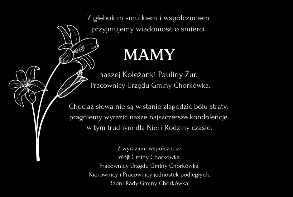 Kondolencje dla Pauliny Żur z&nbsp;powodu śmierci mamy 