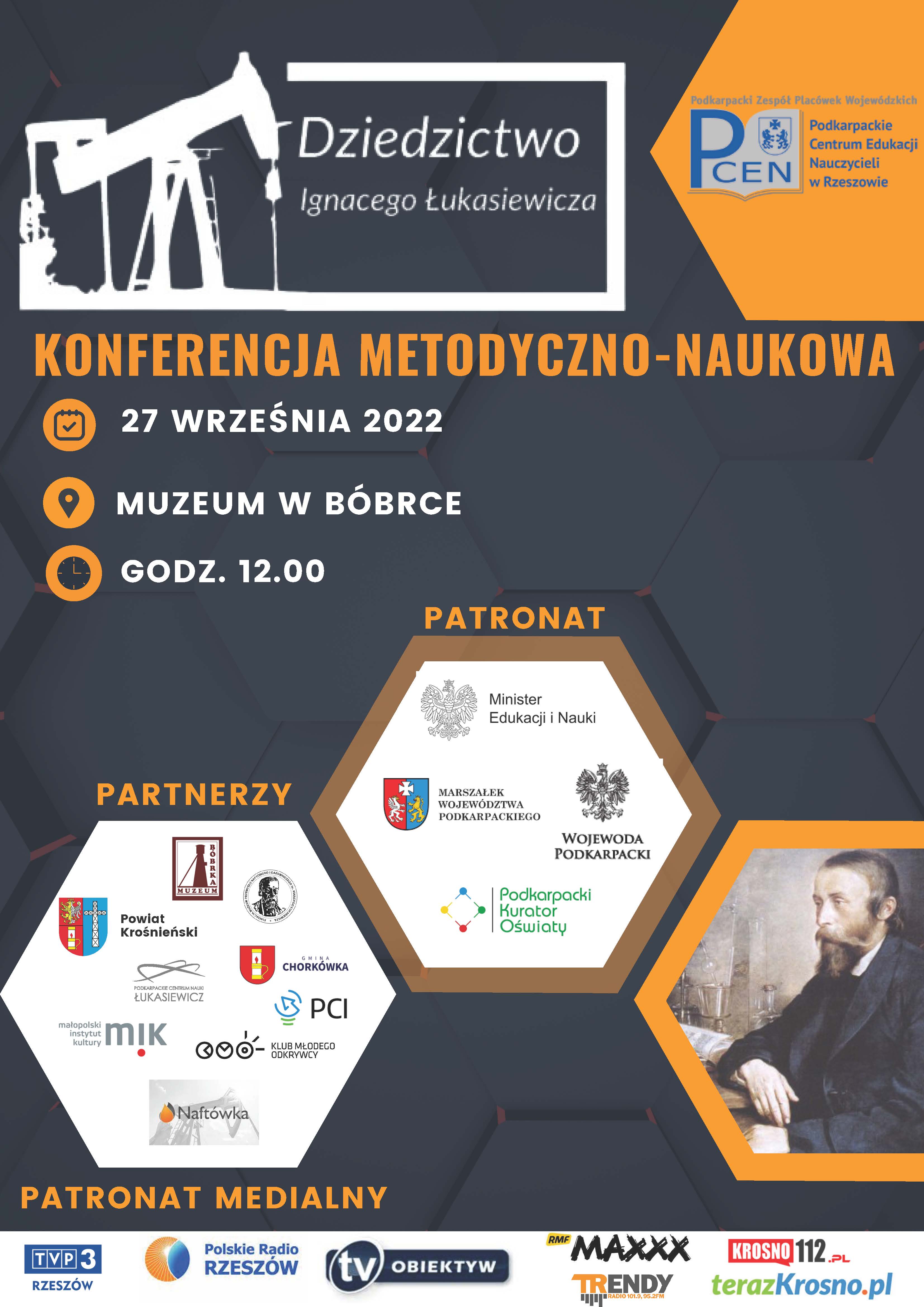 Konferencja Plakat z informacjami dotyczącymi konferencji. Te same informacje znajdują się w treści artykułu.