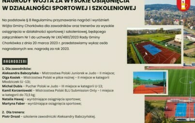 Zdjęcie do Nagrody W&oacute;jta za wysokie osiągnięcia w działalności sportowej i szkoleniowej