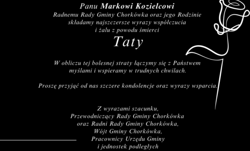Zdjęcie do Kondolencje 