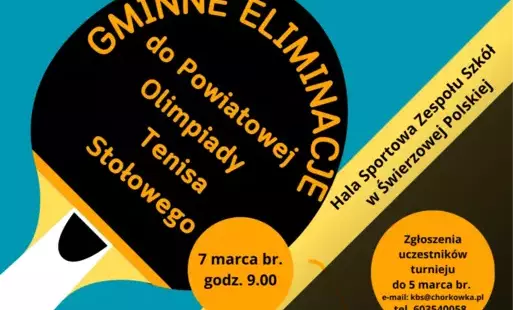 Zdjęcie do Gminne Eliminacje do Powiatowej Olimpiady Tenisa Stołowego 