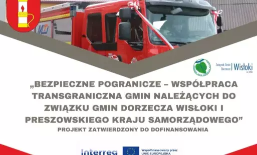 Informacja z nazwa projektu oraz logotypami 