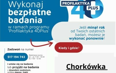 Zdjęcie do Bezpłatne badania profilaktyczne 